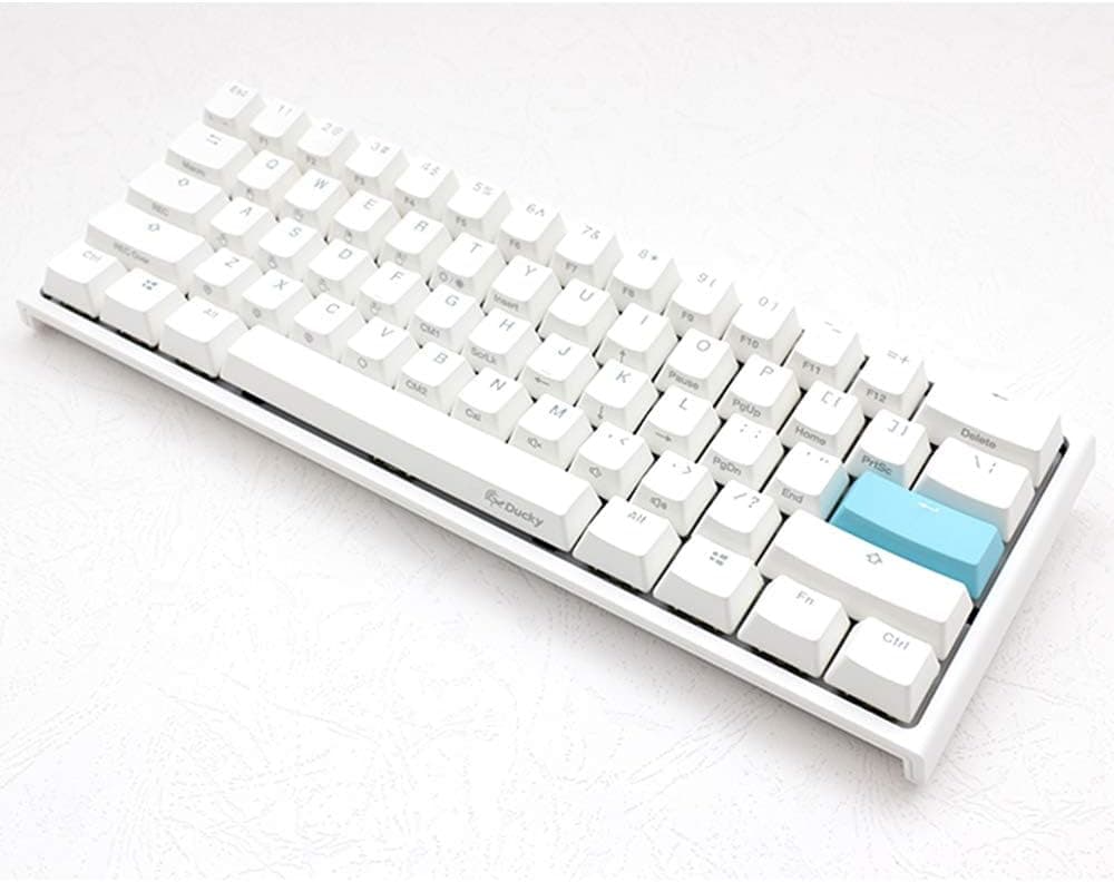USB-C Ducky One 2 Mini Pure White RGB 60% version 銀軸