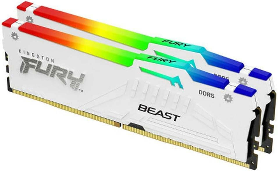 Kingston FURY Beast White RGB 64GB (2x32GB) 6000MT