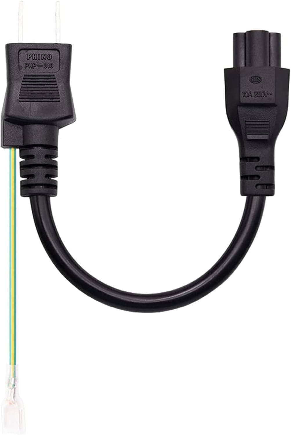 AC電源ケーブル ACコード 2P AC電源コード 3Pミッキー型オスアース付 acケーブル電源線 (5