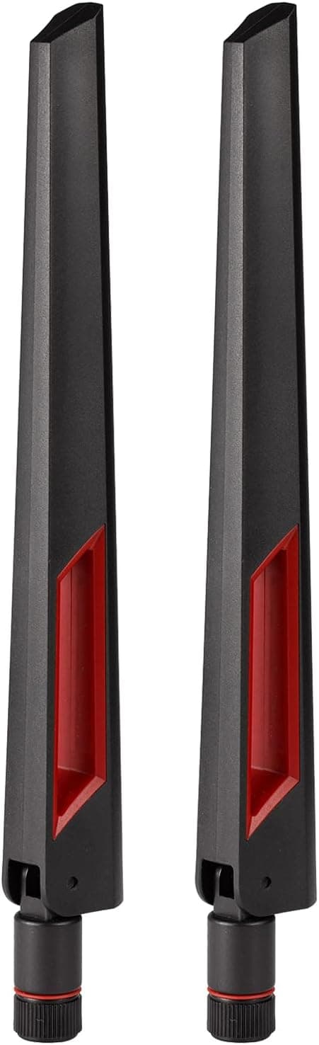 Superbat WiFi 空中 6E アンテナトライバンド 2.4GHz 5GHz 6GHz RP-SMA オスアンテナ 2個 WiFiルーター