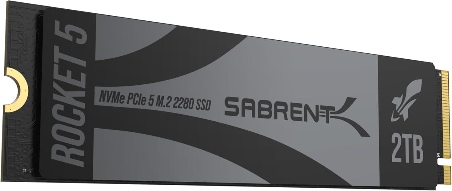 SABRENT Rocket 5 2TB アドバンスパフォーマンス 内蔵M.2 PCIe GEN 5 14GB