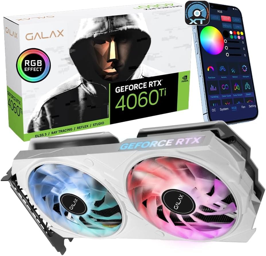 GALAX GeForce RTX™ 4060 Ti EX ホワイト 1-Click OC