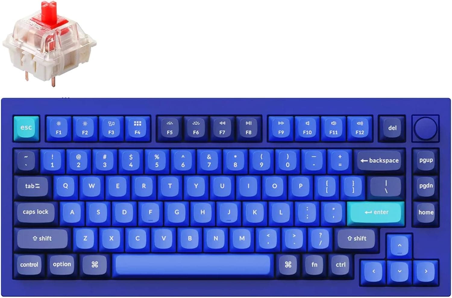Keychron Q1 V2 ホットスワップ可能 有線メカニカルキーボード RGB LED付き