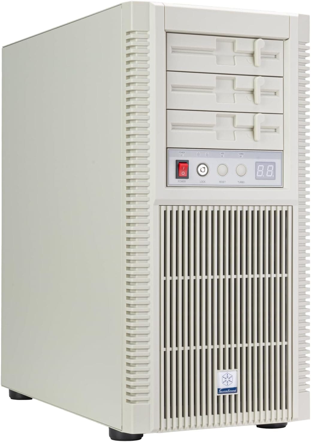 Silverstone Technology FLP02 レトロ風タワーシャーシ 高性能冷却と拡張サポート