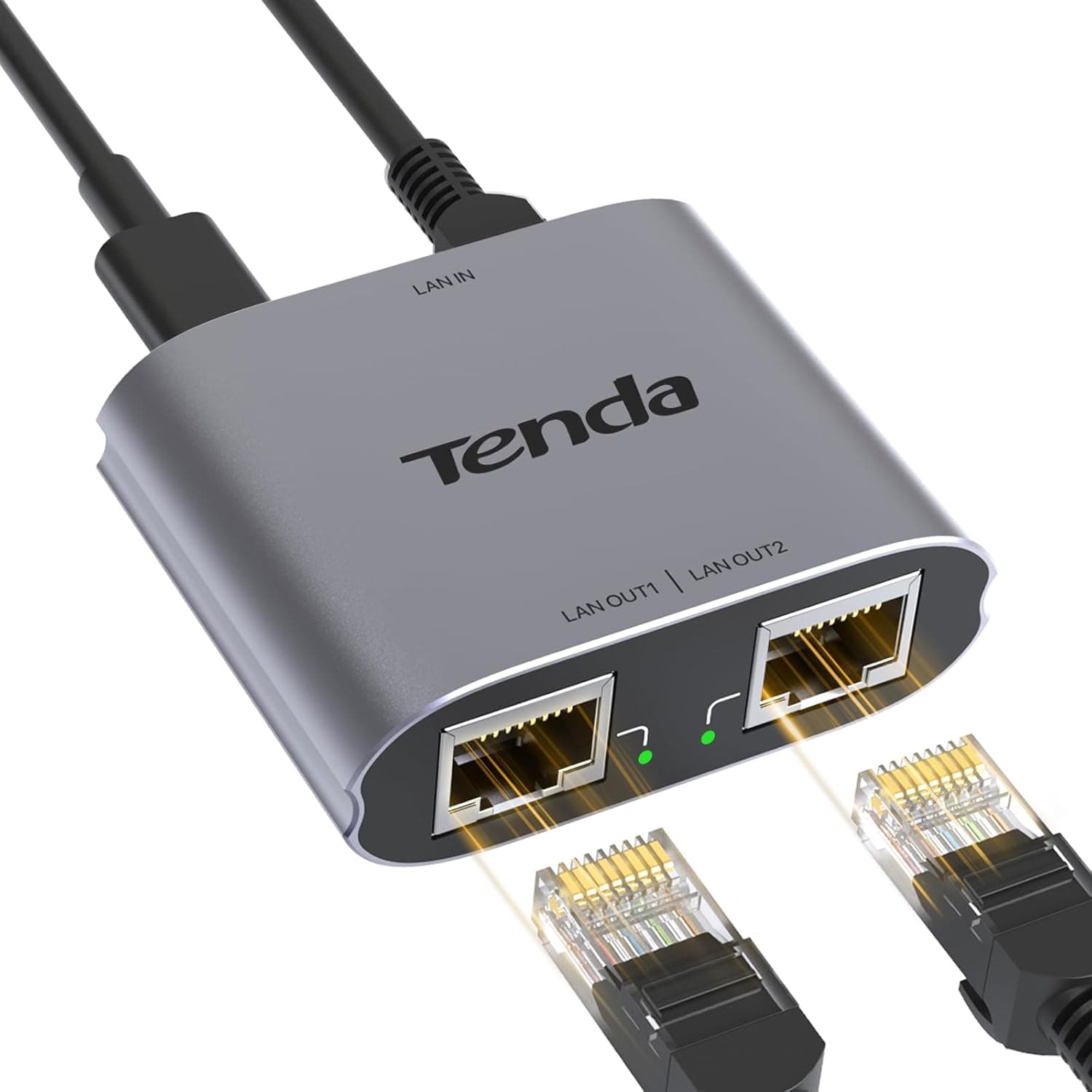 Tenda ギガビットイーサネットスプリッター 1~2