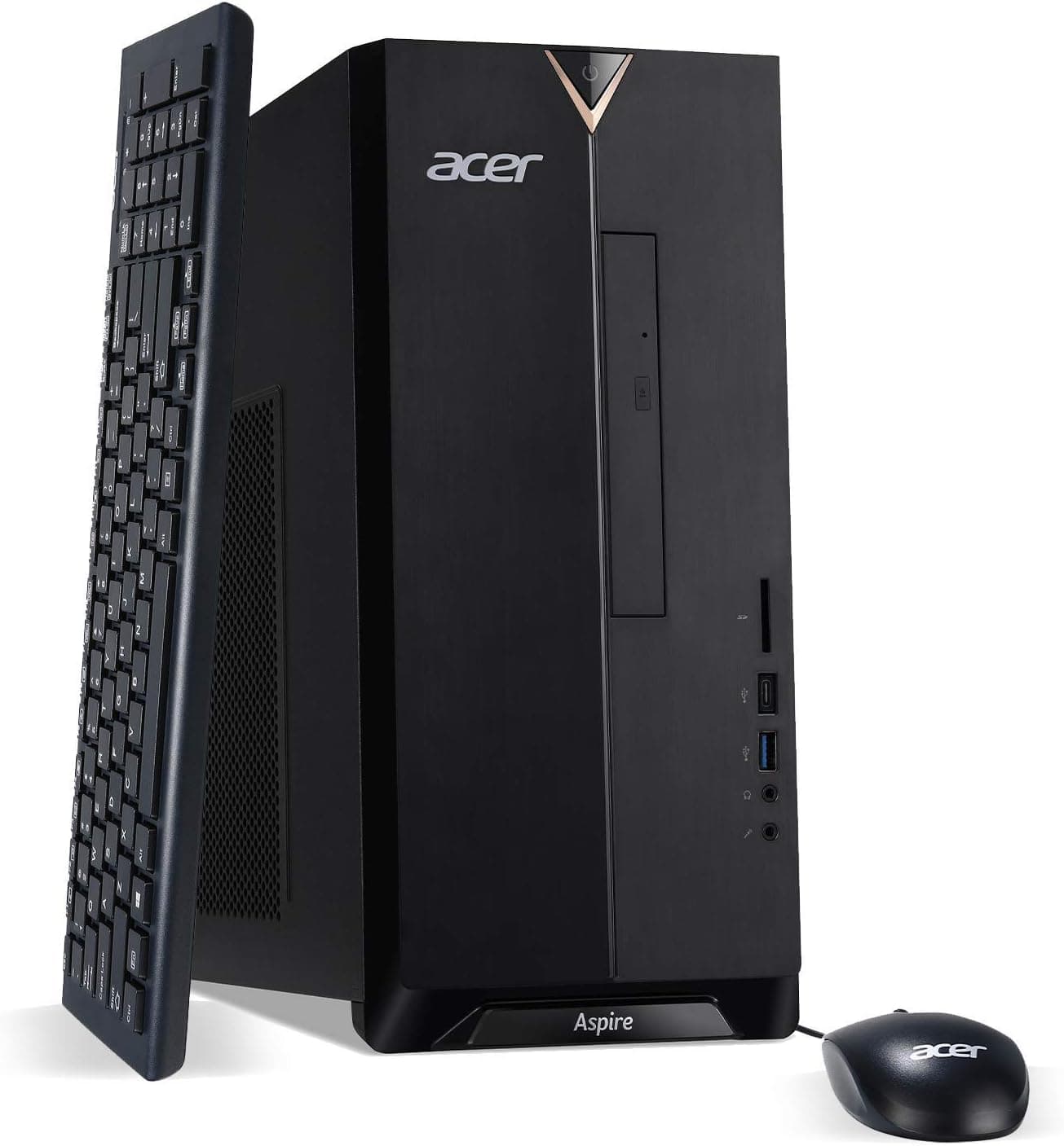 Acer(エイサー) Aspire(アスパイア) TC-895-UA91デスクトップ 第10世代Intel Core i3-10100 4コアプロセッサ 8GB 2666MHz DDR4 512GB NVMe M.2 SSD 8X DVD 802.11ax Wi-Fi 6 USB 3.2タイプC Windows 10
