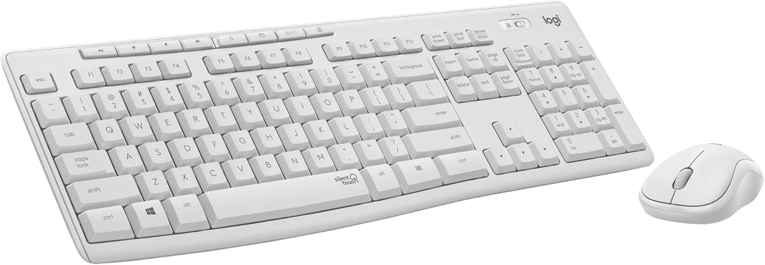 Vikisda Logitech MK295 Wireless Mouse & Keyboard Combo with SilentTouch Technology