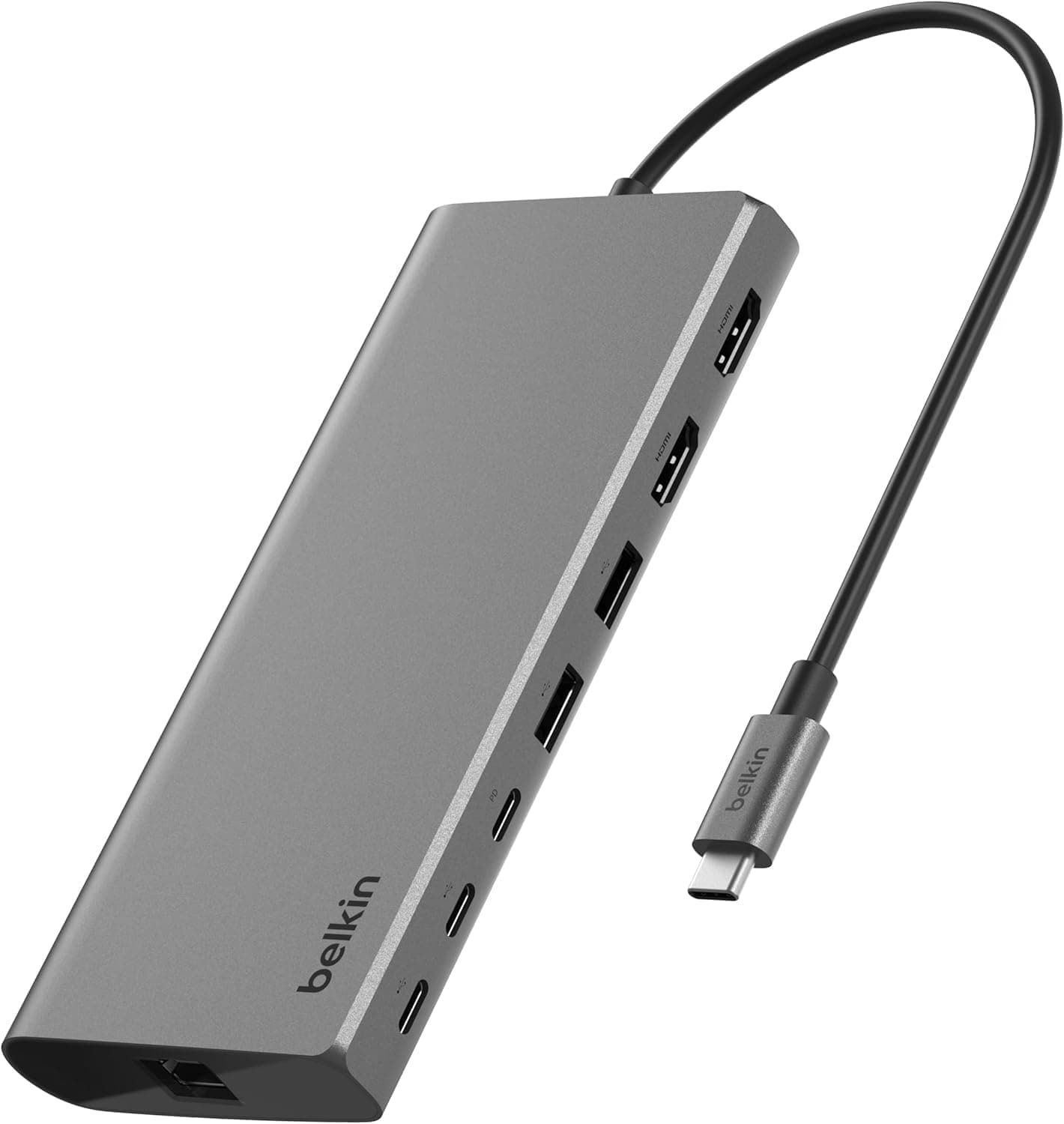 【限定】 Belkin 8-in-1 USBハブ 4Kデュアルディスプレイ対応 1Gbpsイーサネット 10Gbpsデータ転送 100W PD対応 SiliconMotion対応 MacBook M1