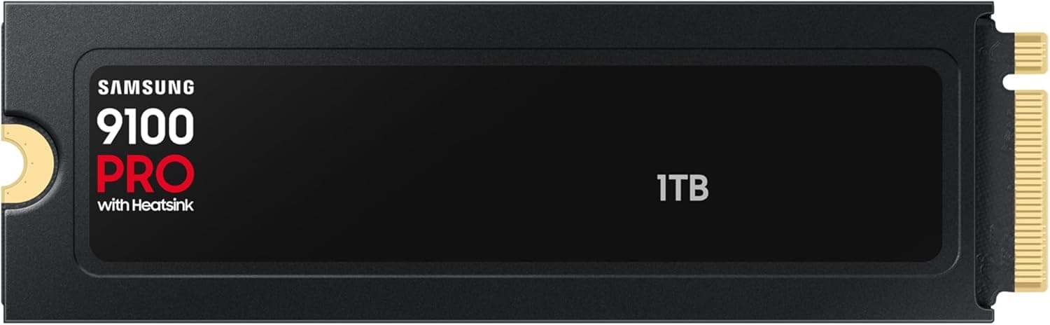 Samsung Memory MZ-VAP1T0CW 9100 PRO 内蔵SSD 1TBヒートシンク付き PCIe 5.0 x4 NVMe 2.0 SSD プロやゲーマー向けに設計 PCとPlayStation 5に対応