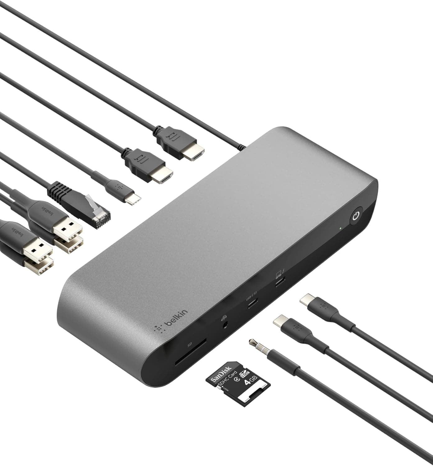 Belkin Thunderbolt 4 ドッキングステーション 90W Power Delivery付き MacBook &amp; Windows用 - 8K