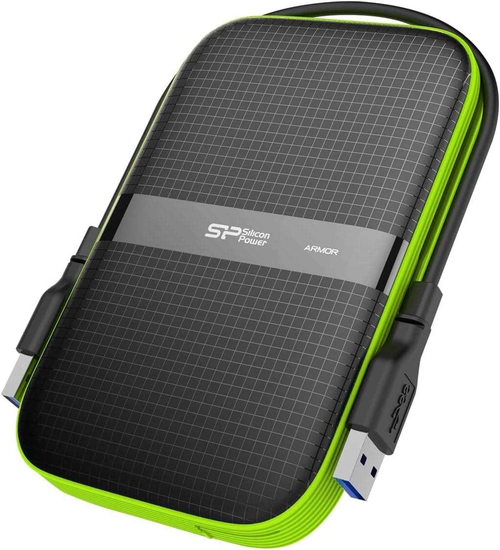 Silicon Power 2TB Rugged Portable External Hard Drive Armor A60