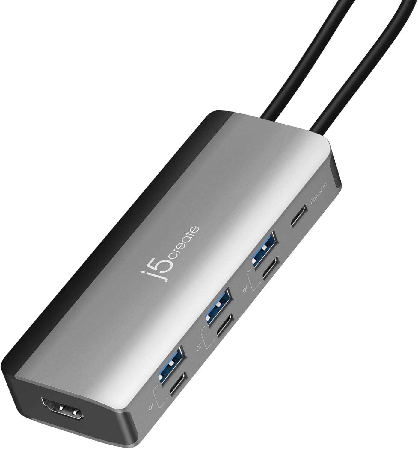 j5create 「2025年10月新登場最新規格 VGP2026 受賞」USB-C 8in1 マルチハブ HDMI 4K144Hz対応 USB3.2 Gen1×6 PD85W充電対応 Type-A