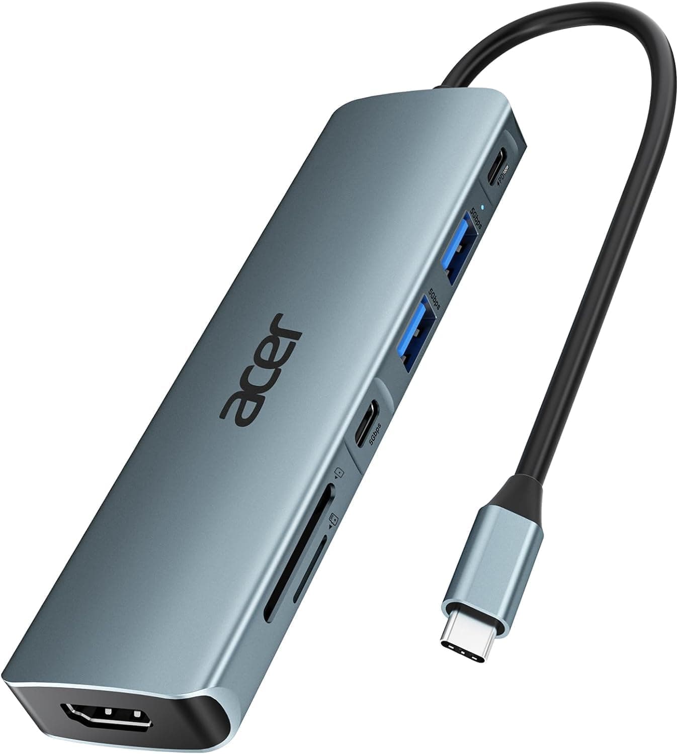 Acer USB C ハブ 7-in-1 Type-C to HDMI 変換アダプター
