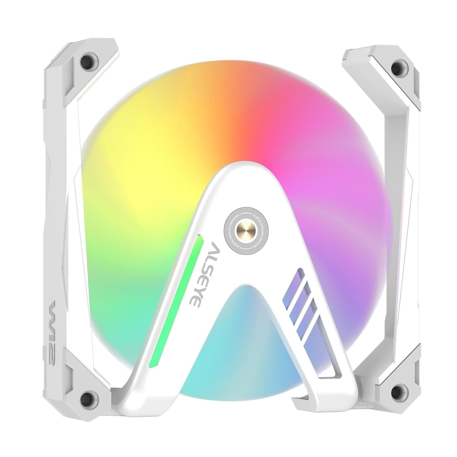 ALSEYE W12 ケースファン非常に優れた「W」デザイン PCケースファンフルアルミニウムフレームケースファン 120mm ARGB & PWM コンピュータケースファン