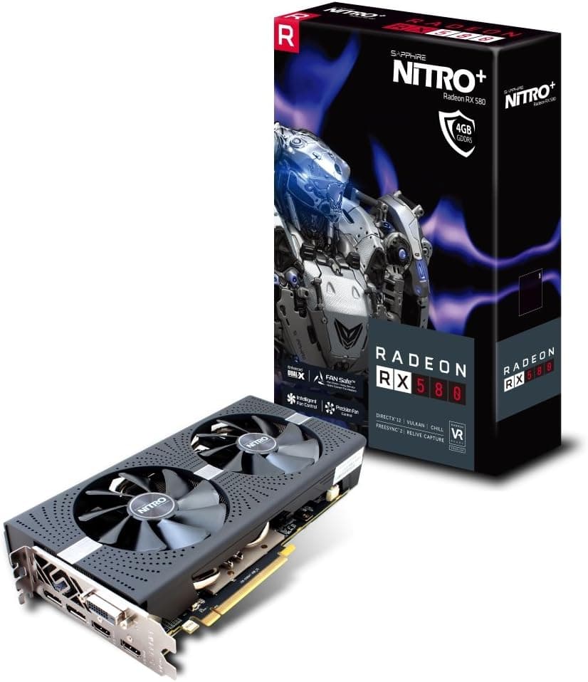 Sapphire Nitro + Radeon RX 580 4GB GDDR5 グラフィックカード