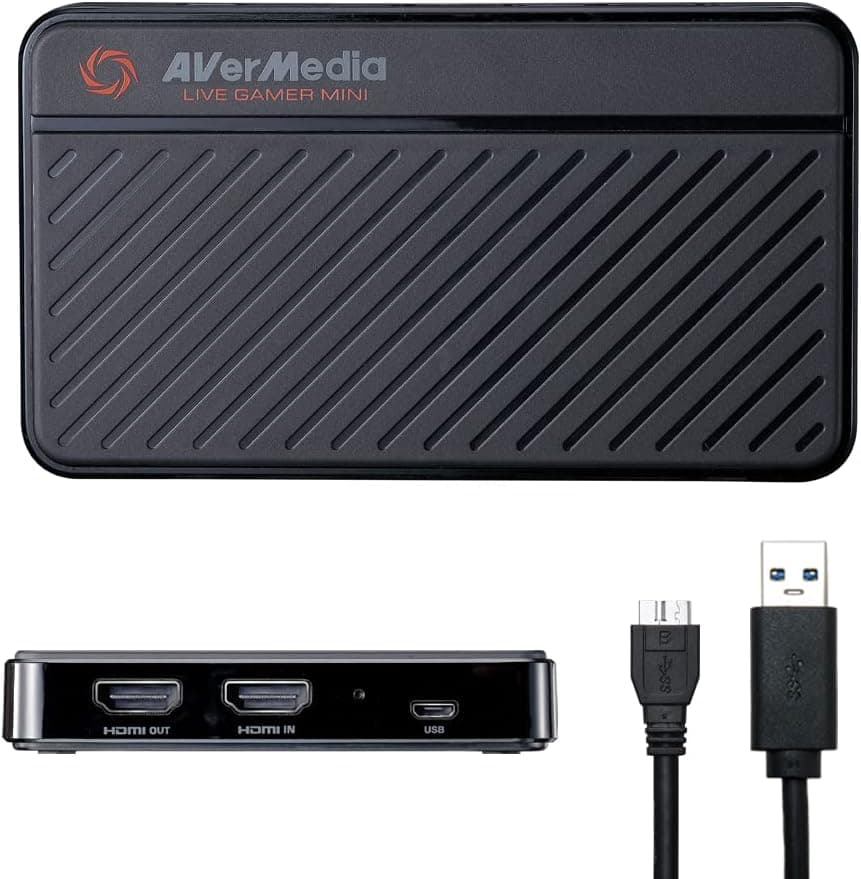 AVerMedia Live Gamer Mini：フルHD 1080P 60fps 録画 USB 2.0ゲームキャプチャ