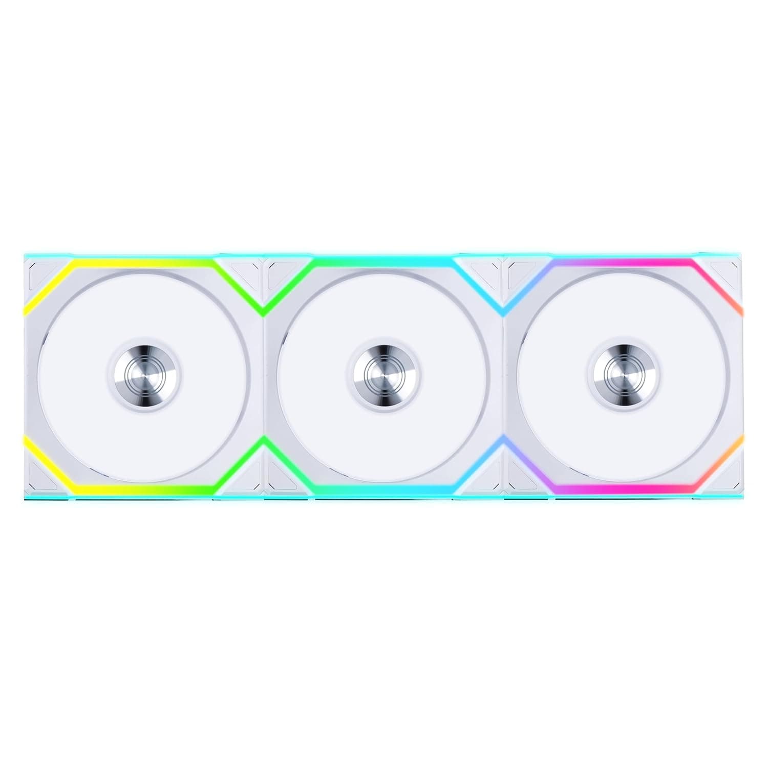 LIANLI 120mm ARGBファン UNI FAN SL Wireless 120 WT Triple Pack 2.4GHzワイヤレスケーブルマネージメント不要 FDB 側面LEDストリップ UF-SL120-WLS-3W 日本正規代理店品