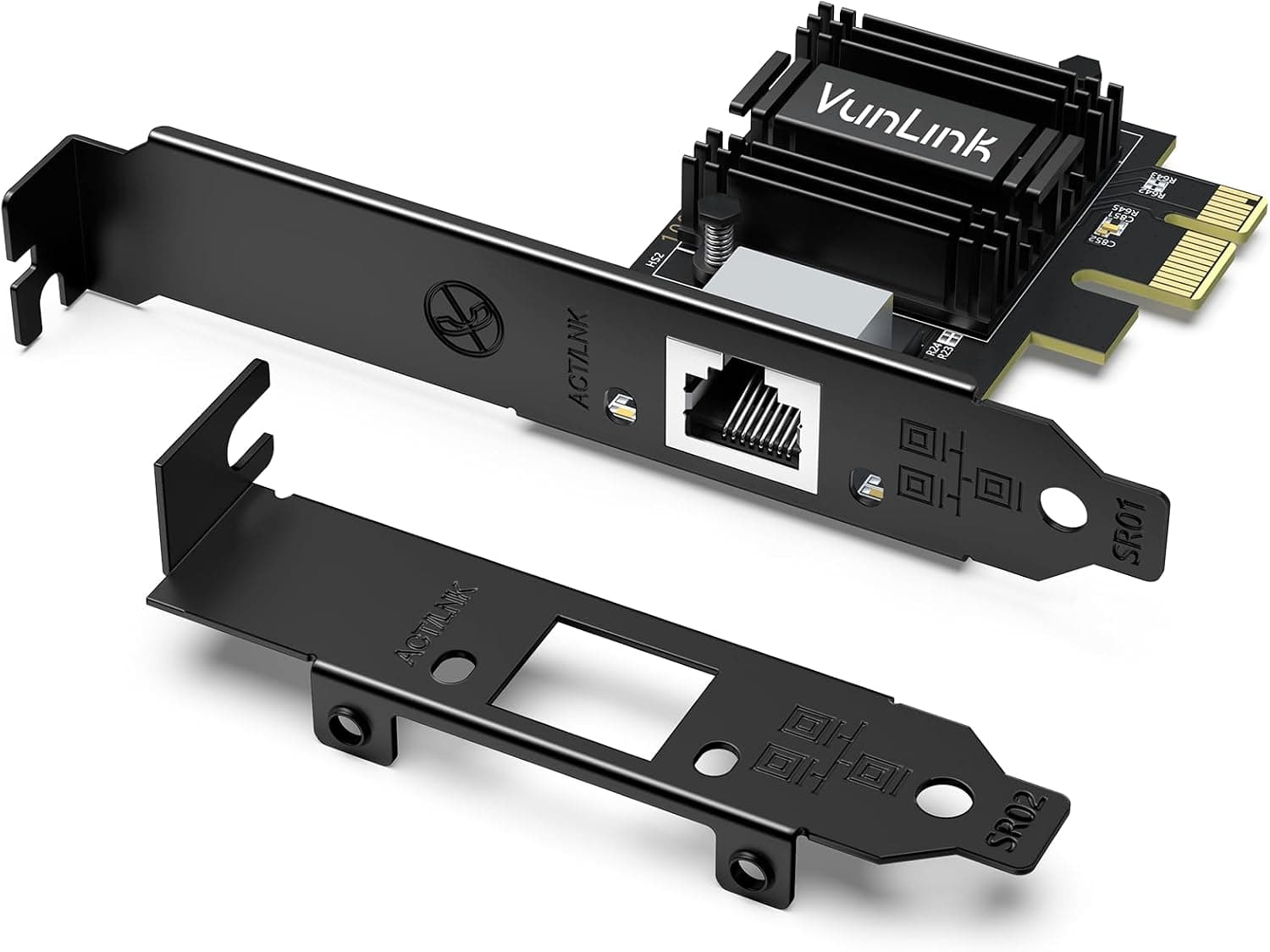 VunLink 2.5G PCIe イーサネットネットワークカード 2.5GBase-T RJ45 LANアダプター デスクトップPC用 Realtek RTL8125B 2.5Gbps