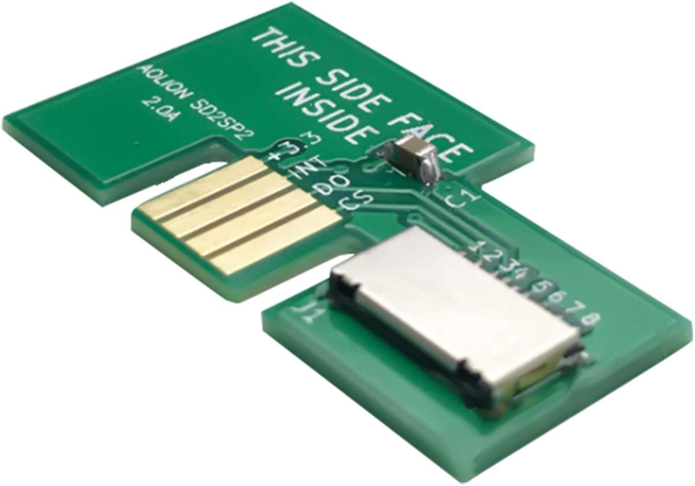 LICHIFIT プロフェッショナルマイクロSDカードアダプター TFカードリーダー ゲームキューブ SD2SP2 SDLoad SDLアダプター