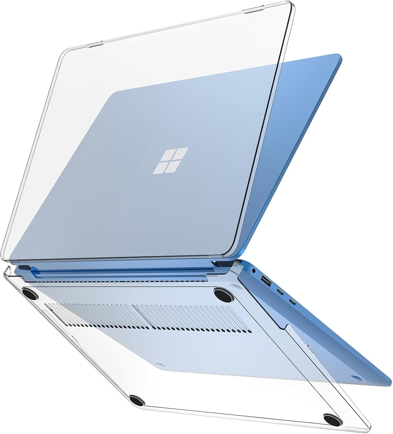 ProCase 保護ケース 13.8インチ Microsoft Surface Laptop 7用ハードケースシェルカバー 2024年 Surface Laptop 第7世代用丈夫で軽量なデザイン - クリスタル