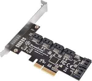 SilverStone 6ポートSATA Gen3 (6Gbps)Non-RAID PCI Express Gen3 x2 拡充カード SST-ECS06