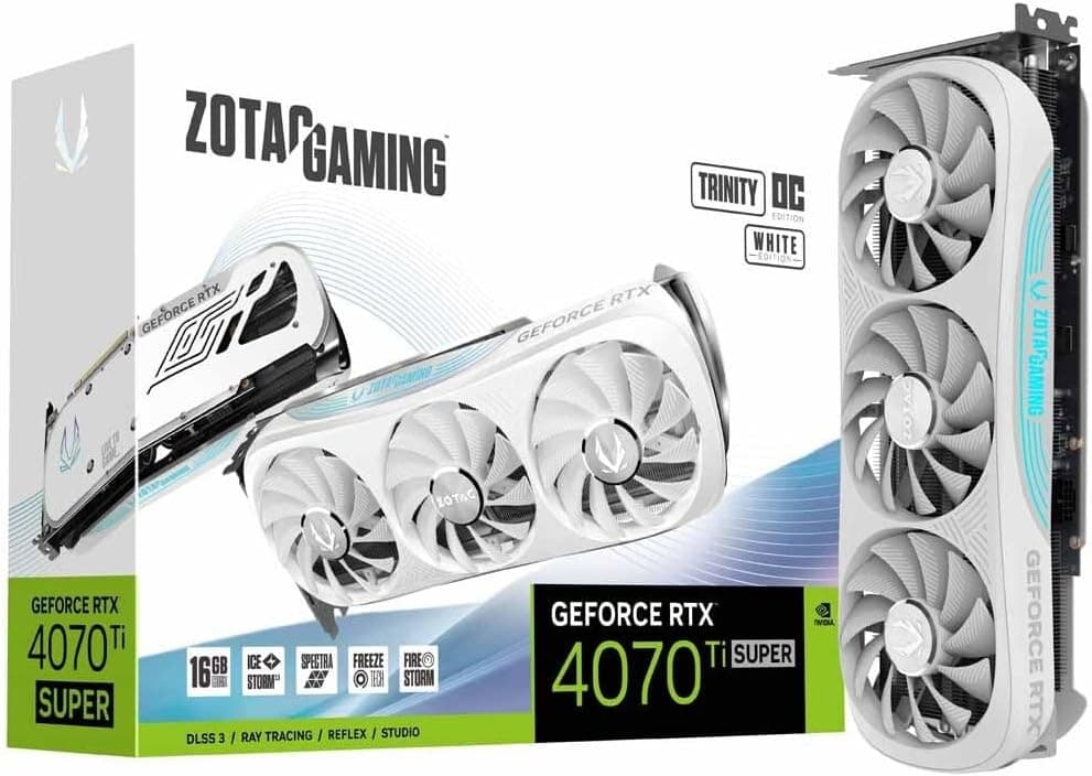 Zotac Geforce RTX 4070 Ti スーパートリニティ OC ホワイトエディション 16GB