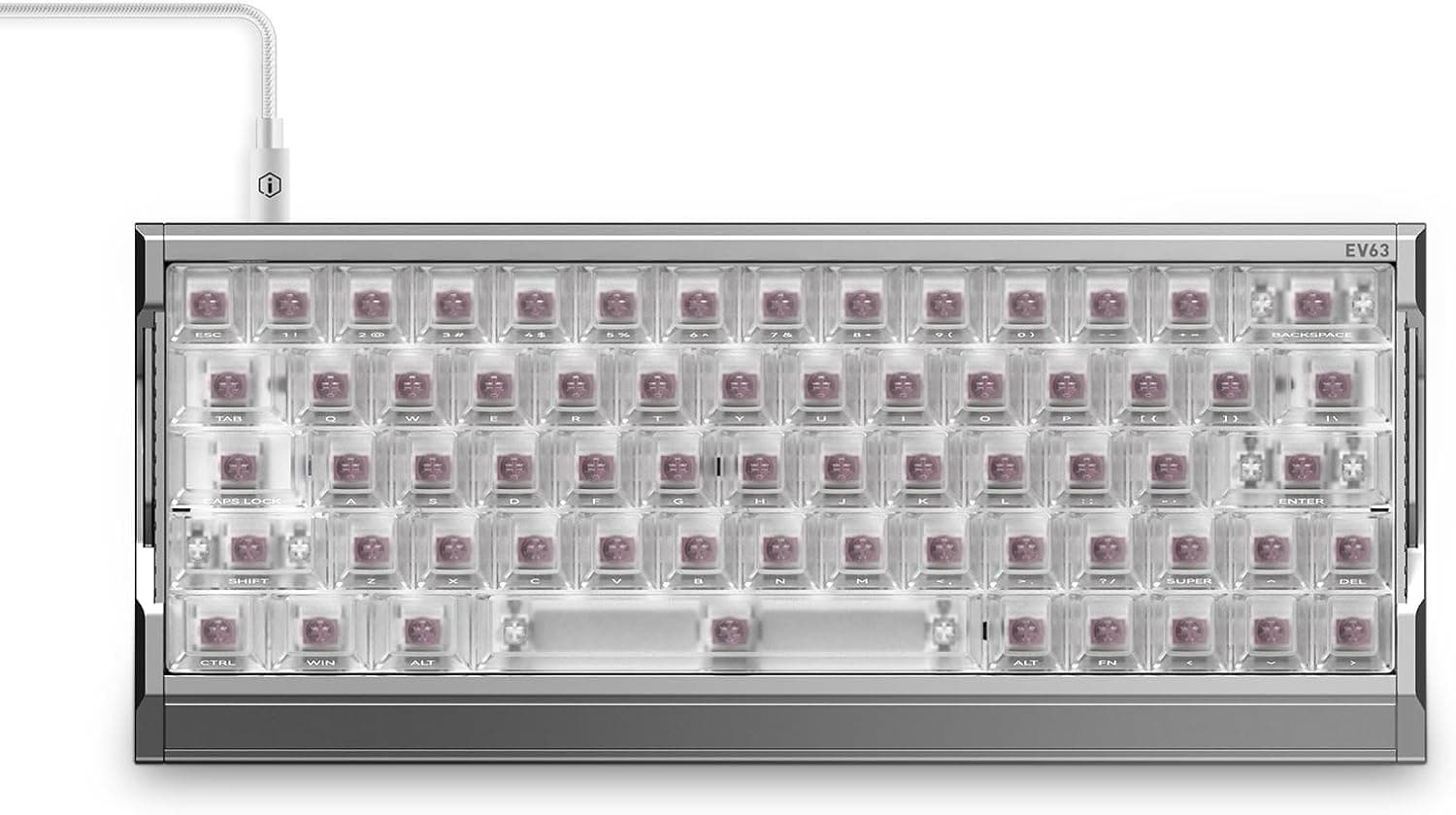 IQUNIX EV63 60% マグネット式ゲーミグキーボード シ