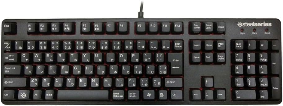 SteelSeries Red switches採用ゲーミングキーボード 6Gv2 Red Switch Japanese 64263