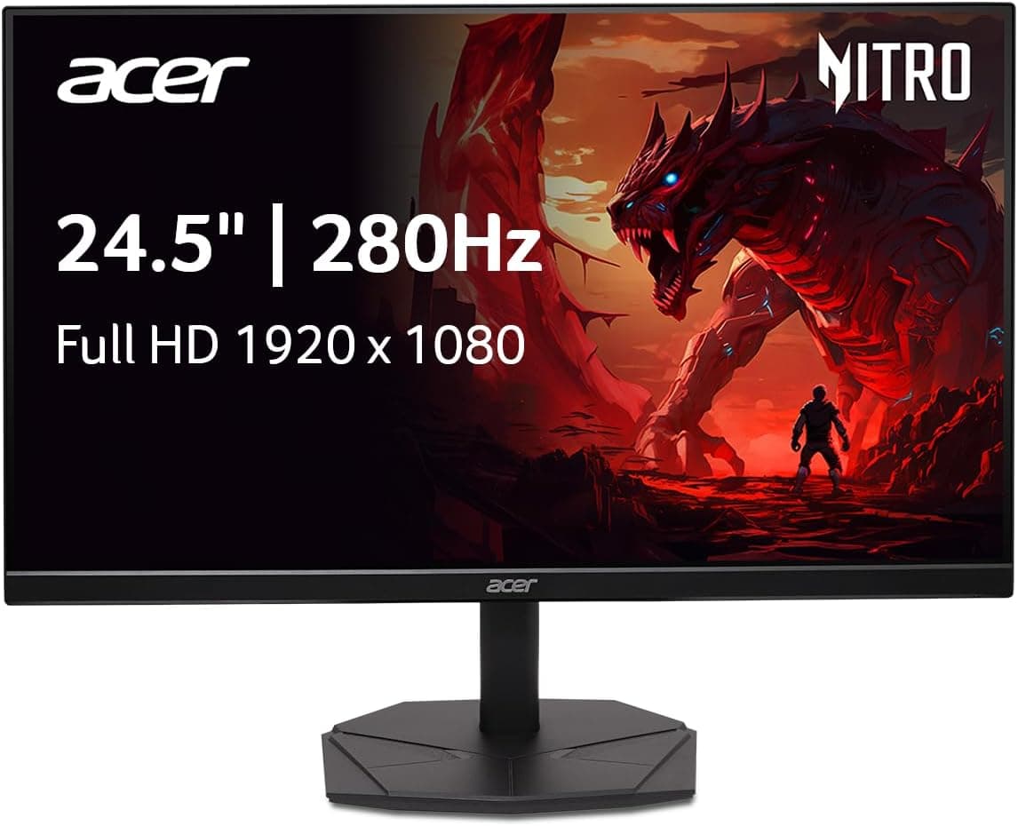Acer Nitro 24.5インチ フルHD 1920 x 1080 ゼロフレームデザイン PCゲームモニター