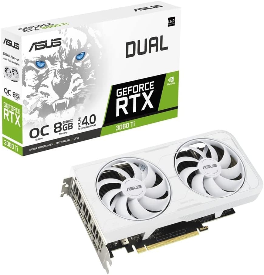 ASUS Dual RTX3060 Ti OC 8GB GDDR6X ホワイト