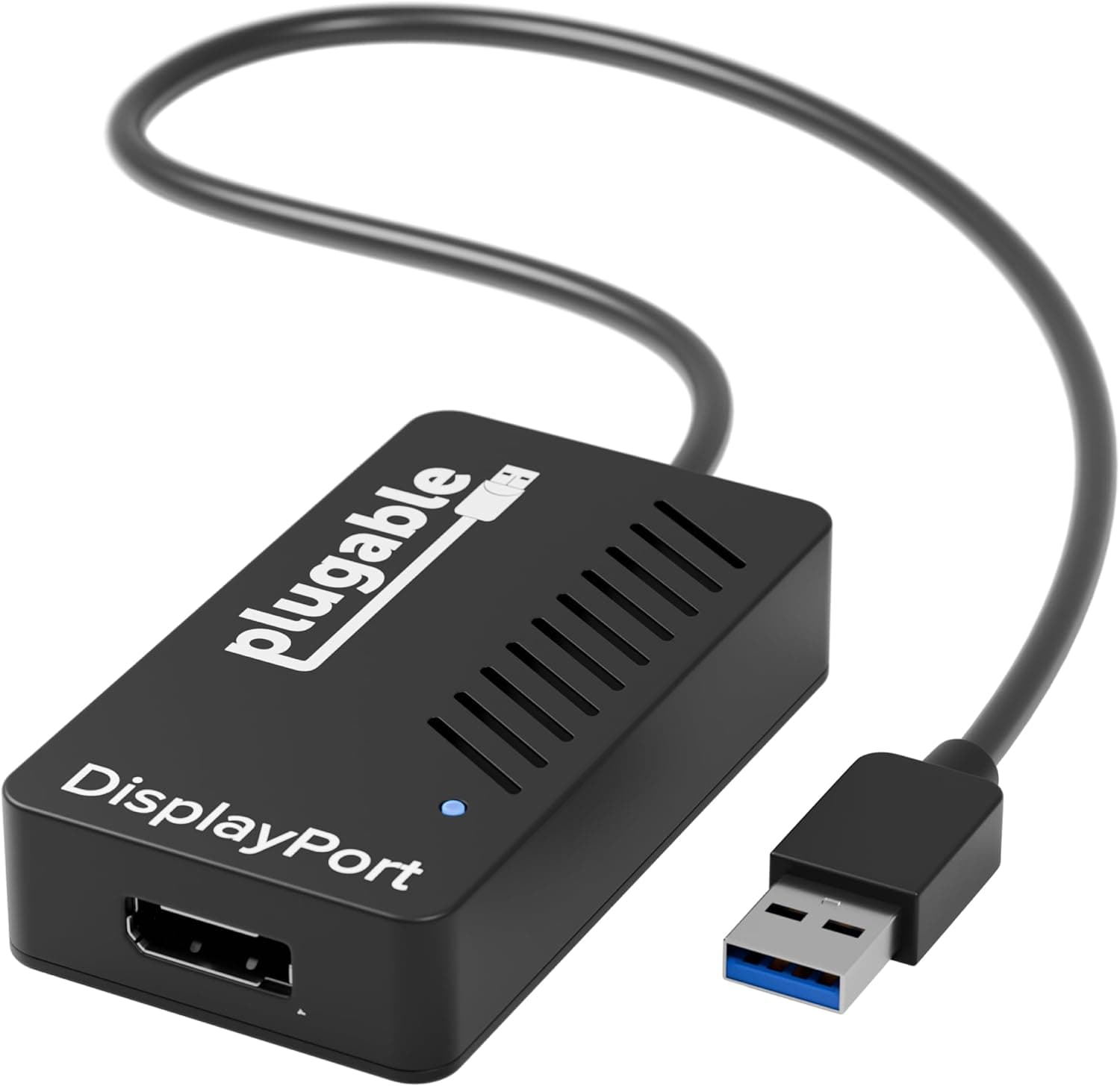 Plugable USB グラフィック変換アダプタ USB3.0 DispayPort ディスプレイアダプタ 3810x2160 4K@30Hz 2K 1080p 対応 - Windows macOS ChromeOS 用 DisplayLink チップ採用