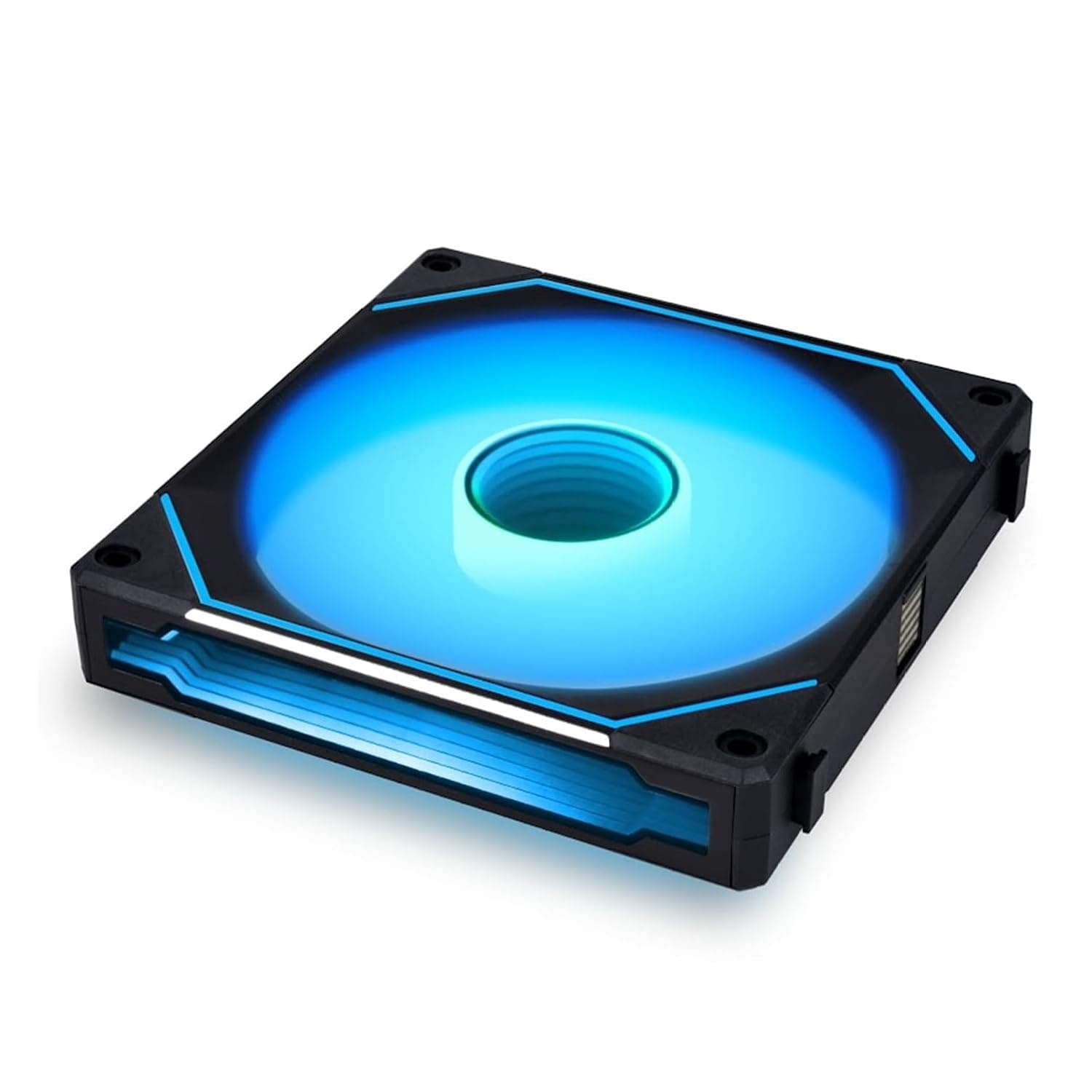 Lian Li ケースファン UNI FAN SL INFINITY 140 ブラック Single Pack デイジーチェーン接続リバーシブルケーブルモジュールインフィニティーミラー搭載日本正規代理店品