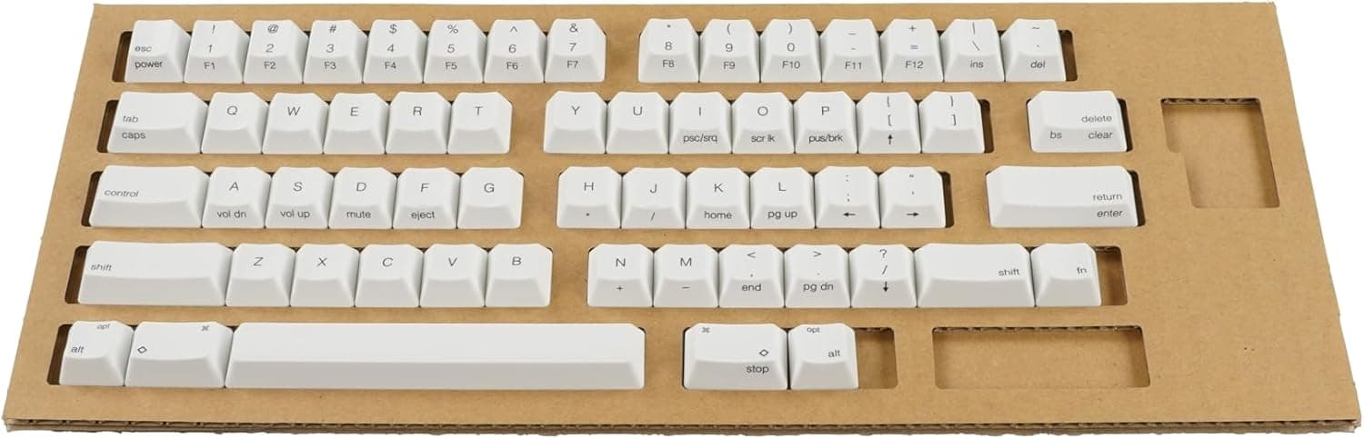 PFU HHKB Professionalシリーズキートップセット英語配列中央印字雪 PD-KB400KTYC