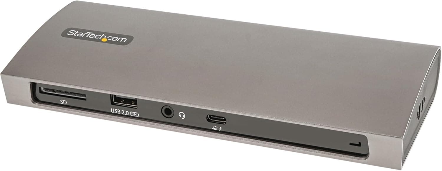 StarTech.com ドッキングステーション Thunderbolt 4 8K 4K 96W PD TB4 USB4 -Aハブ GbE SD TB4CDOCK