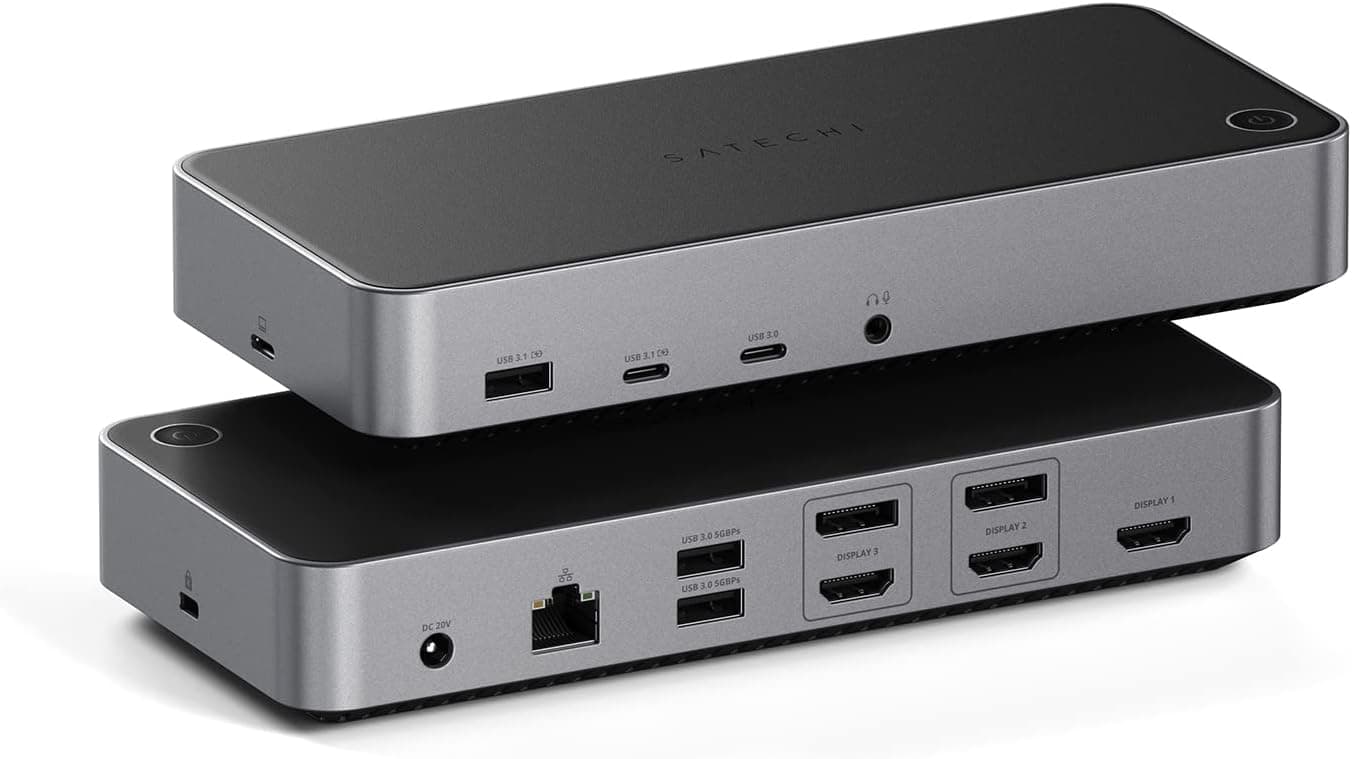 Satechi トリプル4Kドッキングステーション USB Cドッキングステーション 14イン1 100W PD