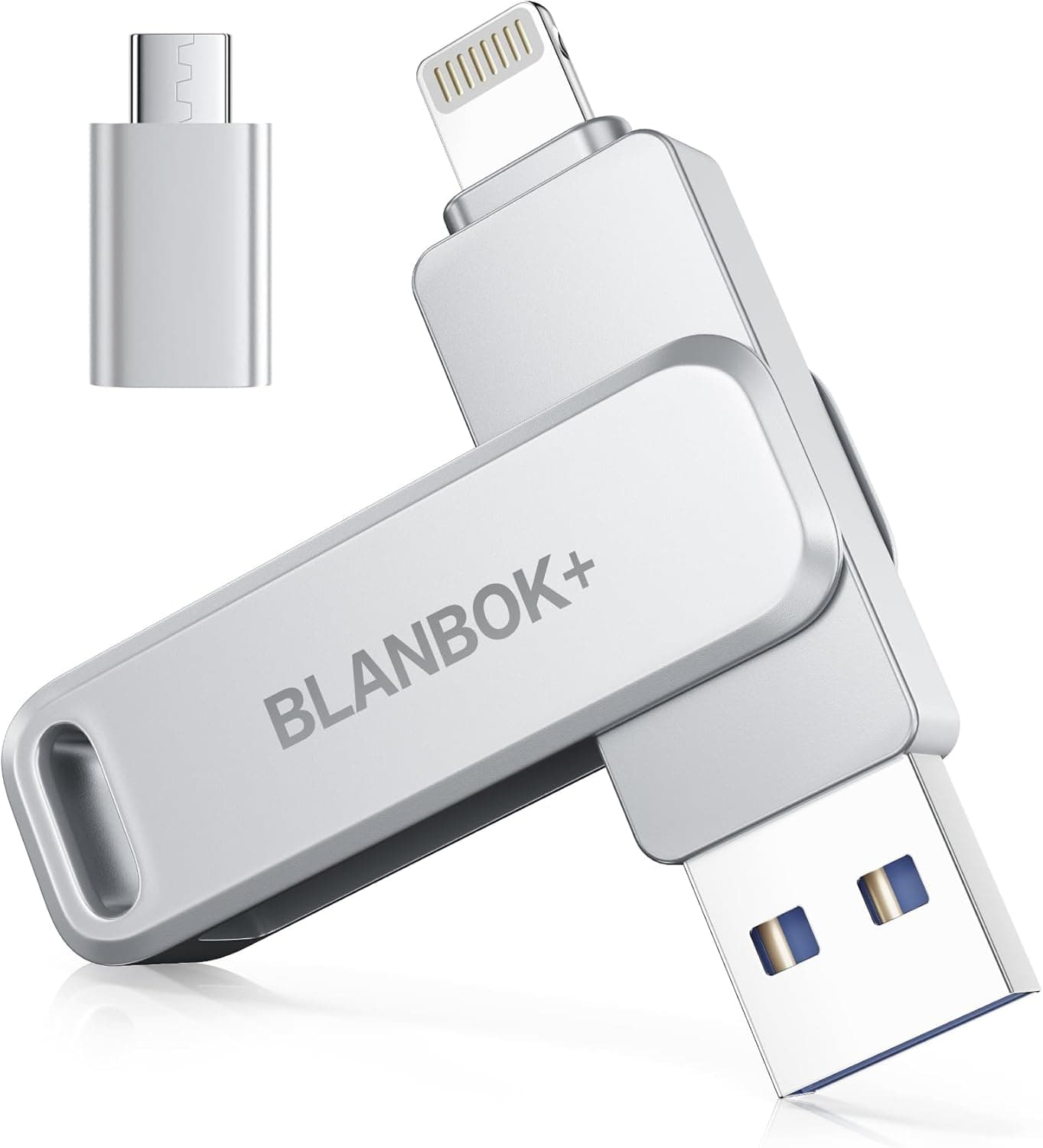 【Apple MFi認証 iphone データ保存】USBメモリ BLANBOK+ 128GB usbメモリメモリースティック Lightning