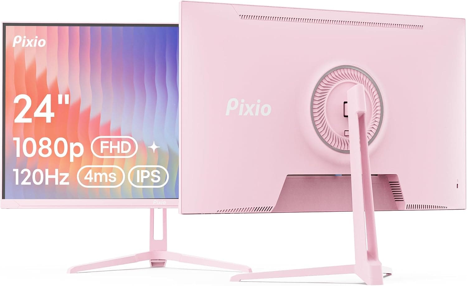 Pixio PX246 ウェーブピンク 24インチ 120Hz リフレッシュレート FHD 1080p 解像度 IPSパネル 4ms GTG レスポンスタイムゲーミングモニター アダプティブシンク付き