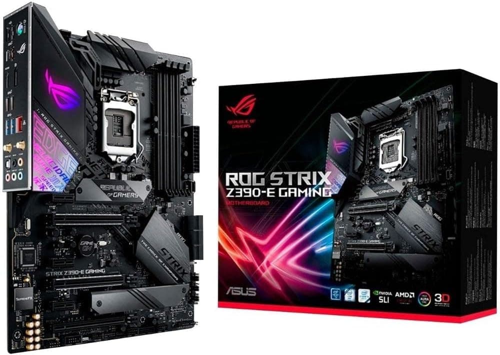 Asus ROG Strix Z390-E ゲーミングマザーボード LGA1151 (Intel 第8世代第9世代) ATX DDR4 DP HDMI M.2 USB 3.1 Gen2 802.11AC Wi-Fi