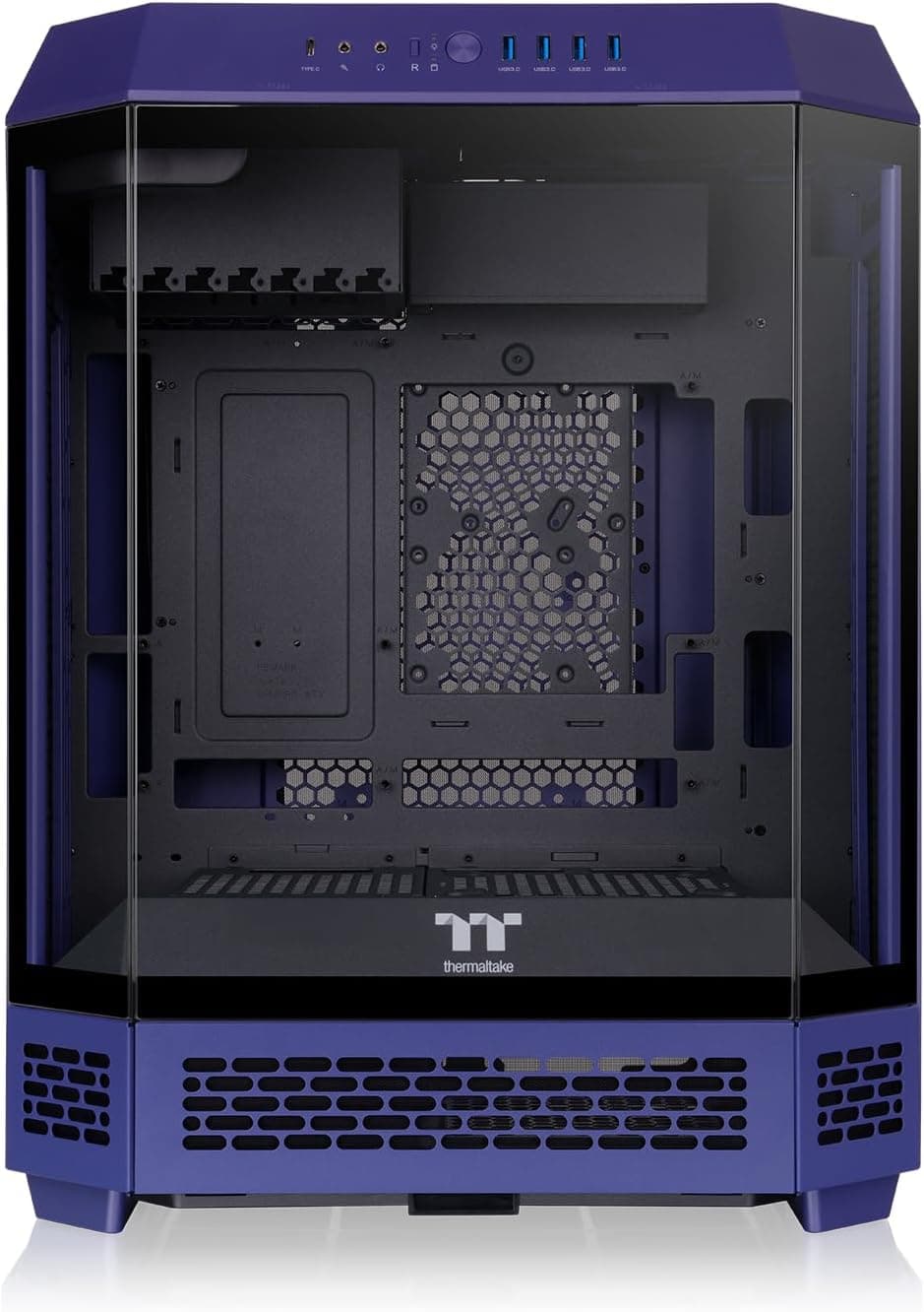 Thermaltake The Tower 600 Future Dusk 3面強化ガラスパネル採用八角柱スタイルミドルタワー ATX PCケース CA-1Z1-00MNWN-00 CS9268