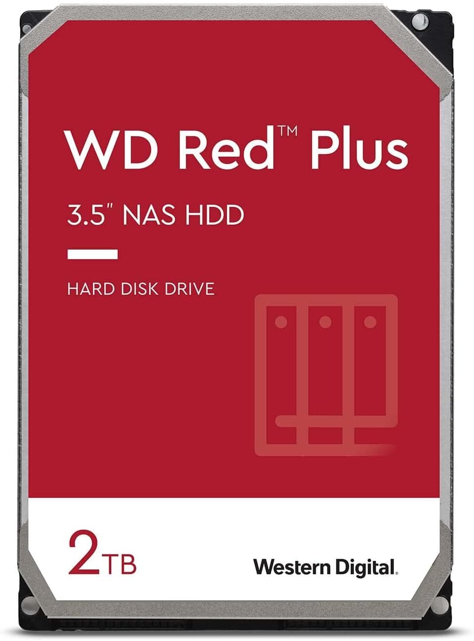 ウエスタンデジタル(Western Digital) WD Red Plus 内蔵 HDD ハードディスク 2TB CMR 3.5インチ SATA 5400rpm キャッシュ128MB NAS メーカー保証3年 WD20EFZX-EC 【国内正規取扱代理店】