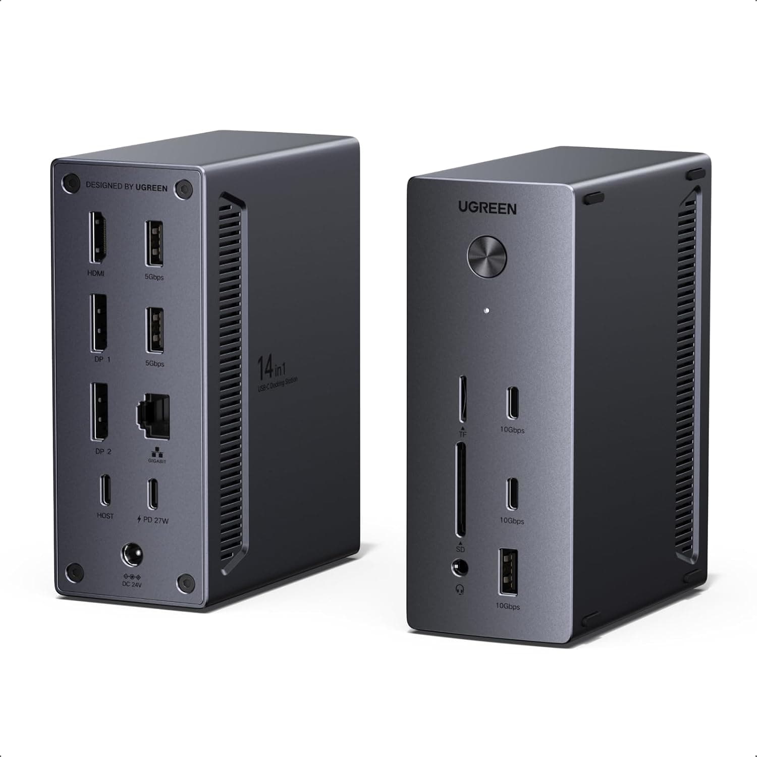 UGREEN ドッキングステーション 14-in-1 3画面出力 2つのDP&amp;HDMI