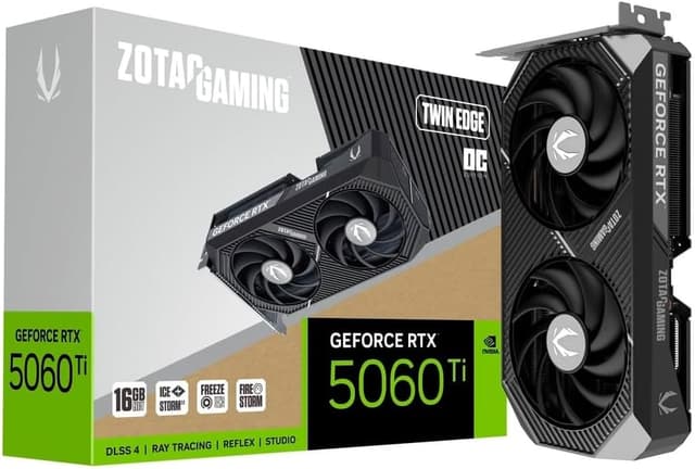 ZOTAC Gaming Geforce RTX 5060 Ti Twin Edge Oc Nvidia 16Gb
