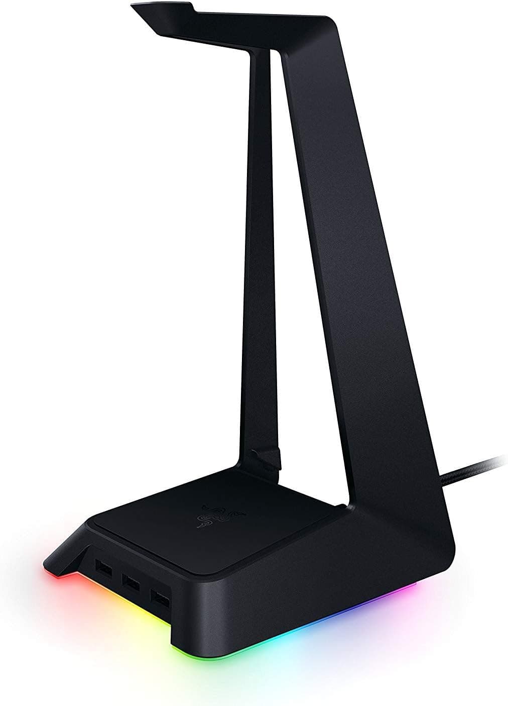 Razer Base Station Chroma ヘッドホンスタンドブラック USBハブ 3ポート RGB【日本正規代理店保証品】 RC21-01190100-R3M1