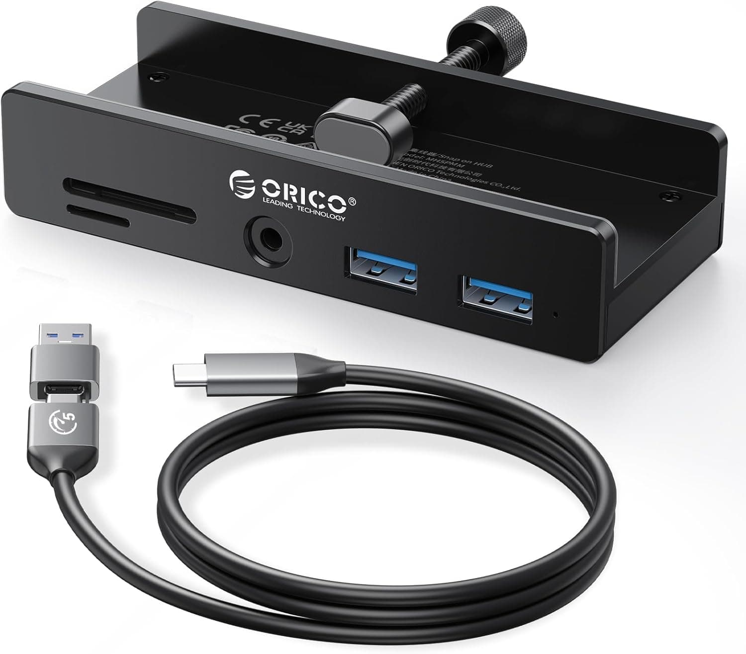 ORICO USB-Cハブ クランプ式 5ポート MH5PMM