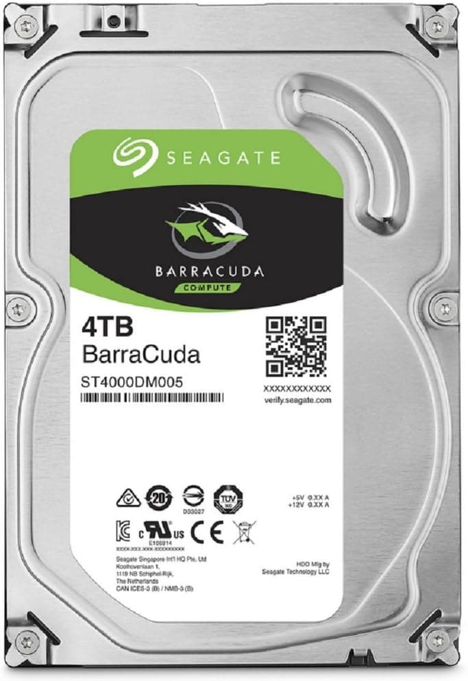 Seagate 内蔵ハードディスク 3.5インチ 4TB PCユーザー向け BarraCuda ( SATA 6Gb