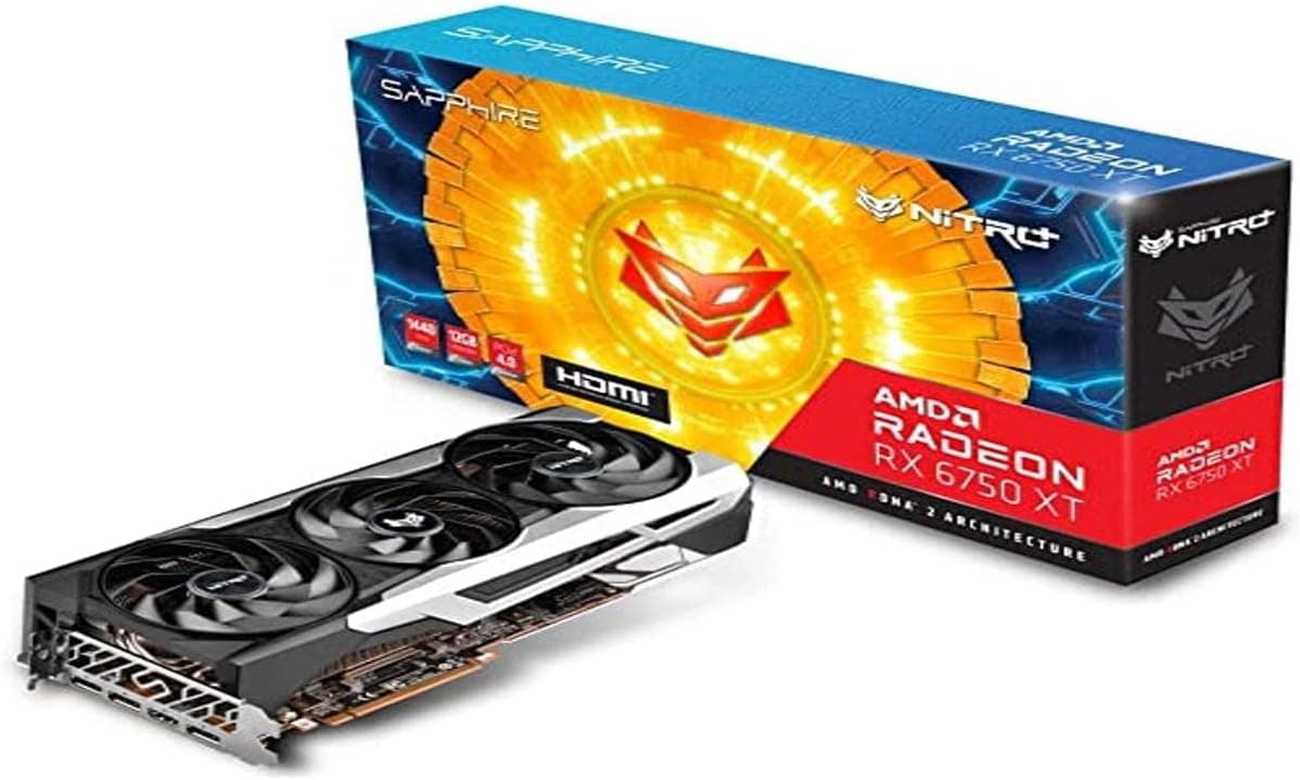 Sapphire Nitro+ AMD Radeon RX 6750 XT Gaming OC 12GB GDDR6 HDMI