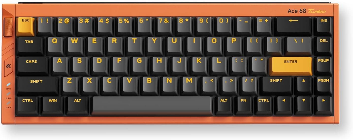 MCHOSE Ace 68 ターボホールエフェクト ゲーミングキーボード CNCアルミニウム65% ラピッドトリガー 16K