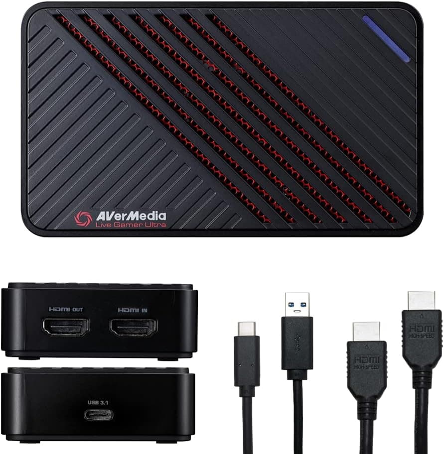 AVerMedia Live Gamer Ultra GC553 [ 4K]パススルー対応 ゲームキャプチャーボックス Full HD 1080p 60fps usb3.1 Ultra-Low[Latency] [グローバルバージョン輸入品] (GC553)
