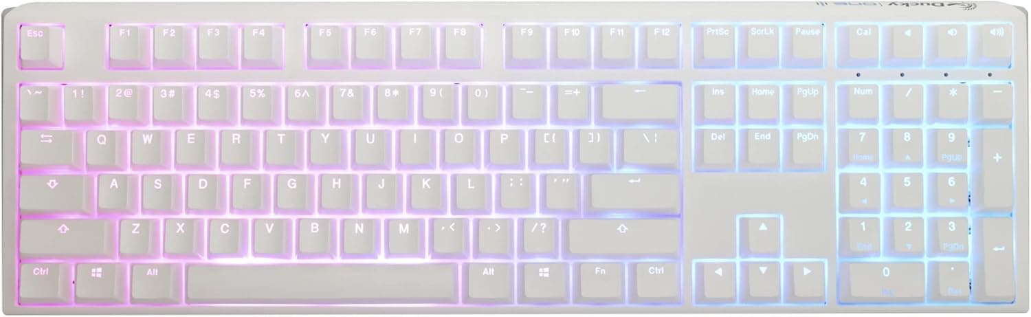 Ducky One 3 ピュアホワイト Hotswap RGB メカニカルキーボード (Cherry MX ブラック)