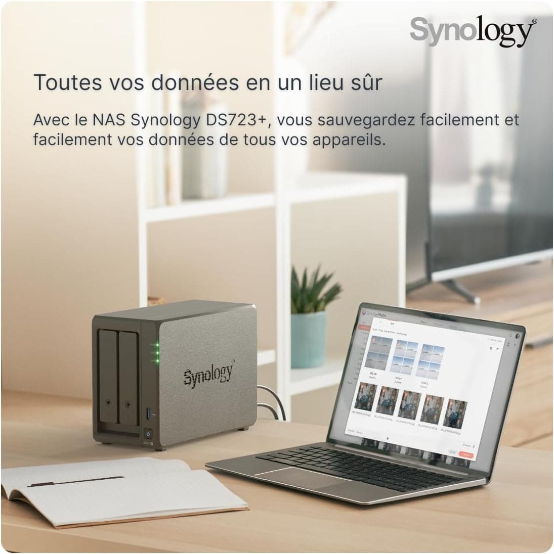 Synology DiskStation DS723+ 2ベイ 3.5ディスクレス 2xGbE NAS (スケーラブル)